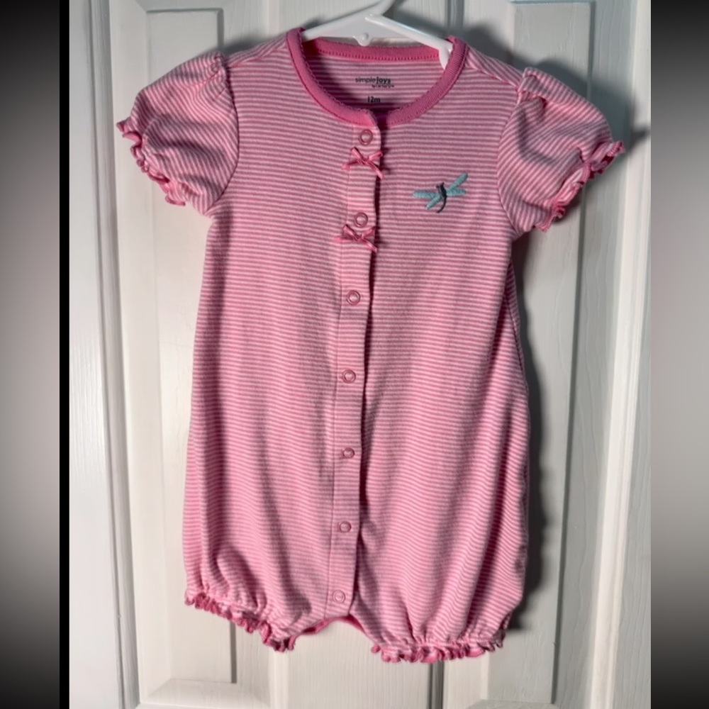 Carter's Pink Striped Bodysuit